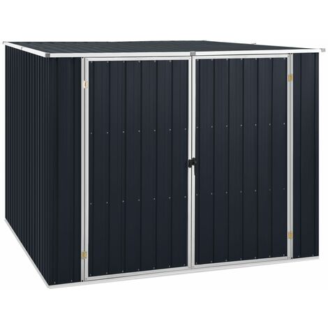 INLIFE Abri de jardin Anthracite 195x198x159 cm Acier galvanisé (1/5)