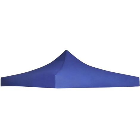 INLIFE Toit de tente de réception 3 x 3 m Bleu (1/4)