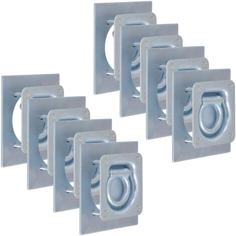 INLIFE Anneau d'arrimage pour remorque 8 pcs Acier galvanisé 2000 kg (1/6)