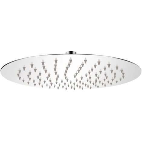 INLIFE Tête de douche plongeante ronde en acier inoxydable 25 cm (1/5)