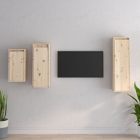 Meubles TV 3 pcs Bois massif de pin 3 (1/5)