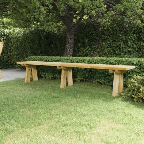 INLIFE Banc de jardin 220 cm Bois de pin massif imprégné (1/5)