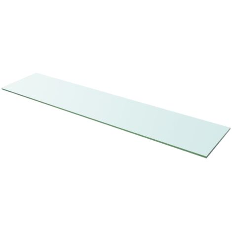 INLIFE Panneau pour étagère Verre transparent 110 x 25 cm (1/2)