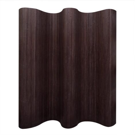 INLIFE Cloison de séparation Bambou Marron foncé 250 x 165 cm (1/4)
