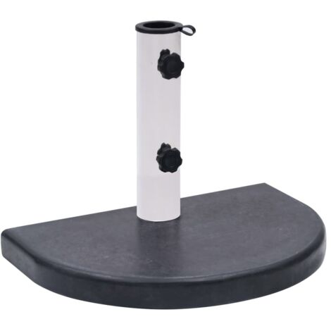 INLIFE Socle de parasol Noir 40x28x4 cm Granite (1/5)