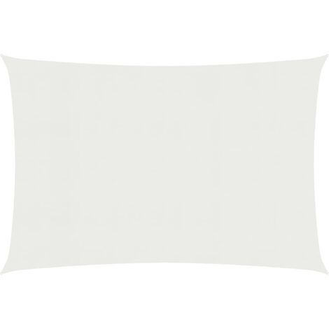 INLIFE Voile d'ombrage 160 g/m² Blanc 2x4,5 m PEHD (1/5)