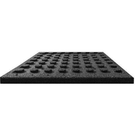 INLIFE Carreaux de protection antichoc 24pcs Caoutchouc 50x50x3cm Noir