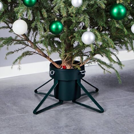 INLIFE Jupe de sapin de Noël Noir 46x46x19 cm (1/5)
