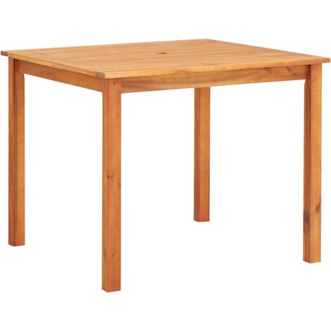 INLIFE Table de jardin 88x88x74 cm Bois d'acacia massif