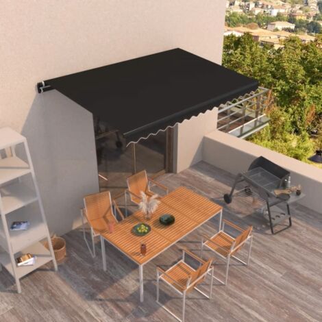Furniture Limited - Auvent manuel rétractable 450x350 cm (1/5)