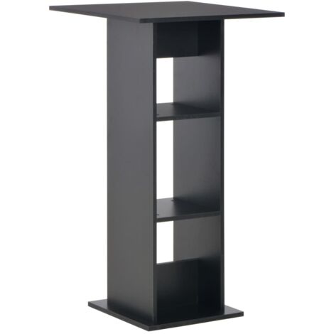 SKM Table de bar Noir 60x60x110 cm (1/5)