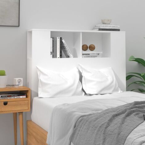 VidaXL Armoire de tête de lit Blanc 180x18,5x104,5 cm 811943