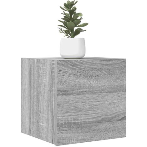 SKM Meubles TV muraux 4 pcs Sonoma gris 30,5x30x30 cm (1/5)