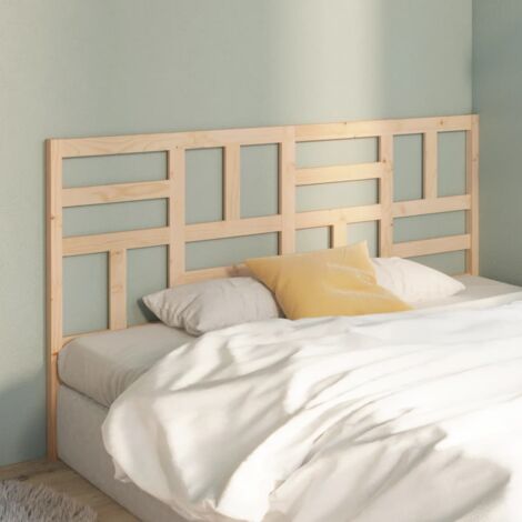 SKM Tête de lit 206x4x104 cm Bois massif de pin (1/5)