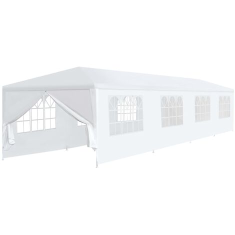 INLIFE Tonnelle de jardin 3 x 12 m Blanc (1/5)