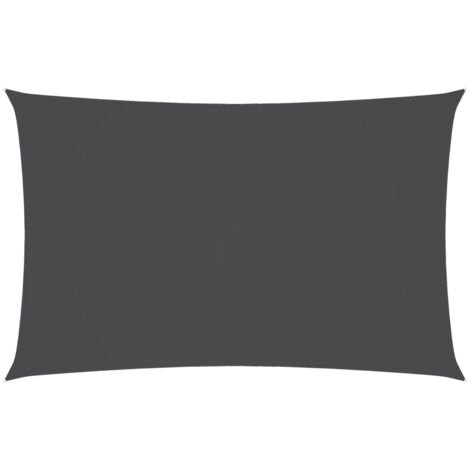 INLIFE Voile de parasol Tissu Oxford rectangulaire 2,5x5 m Anthracite (1/5)