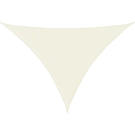 INLIFE Voile de parasol Tissu Oxford triangulaire 3x3x4,24 m Crème (1/5)