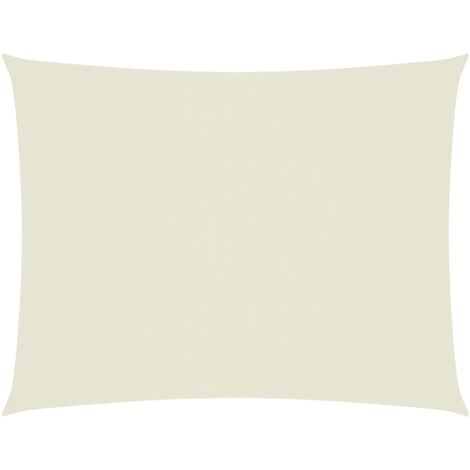 INLIFE Voile de parasol Tissu Oxford rectangulaire 6x7 m Crème (1/5)