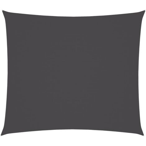 INLIFE Voile de parasol Tissu Oxford rectangulaire 2x2,5 m Anthracite (1/5)