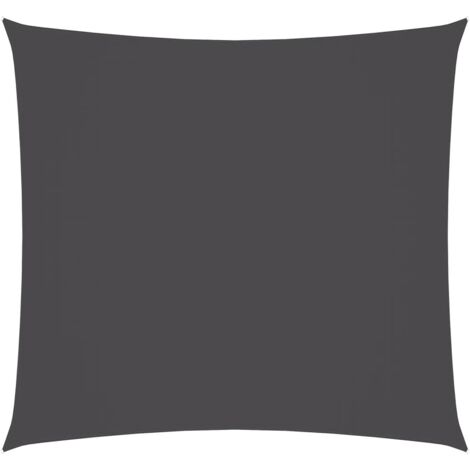 INLIFE Voile de parasol Tissu Oxford carré 3x3 m Anthracite (1/5)
