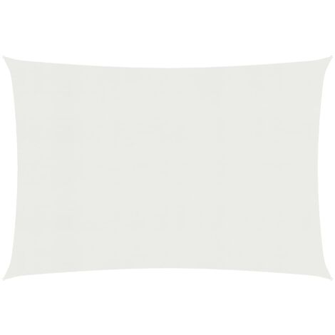 INLIFE Voile d'ombrage 160 g/m² Blanc 2,5x3,5 m PEHD (1/5)