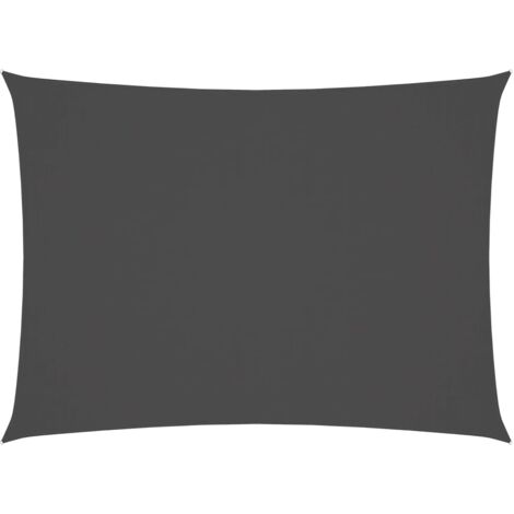 INLIFE Voile de parasol Tissu Oxford rectangulaire 2x3,5 m Anthracite (1/5)
