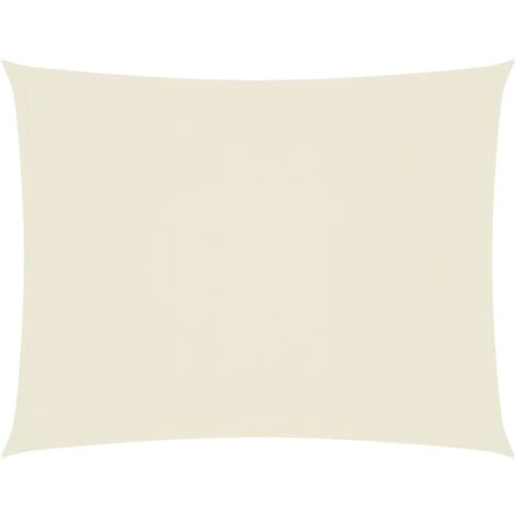 INLIFE Voile de parasol Tissu Oxford rectangulaire 2x3,5 m Crème (1/5)