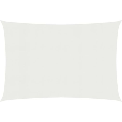 INLIFE Voile d'ombrage 160 g/m² Blanc 2,5x5 m PEHD (1/5)