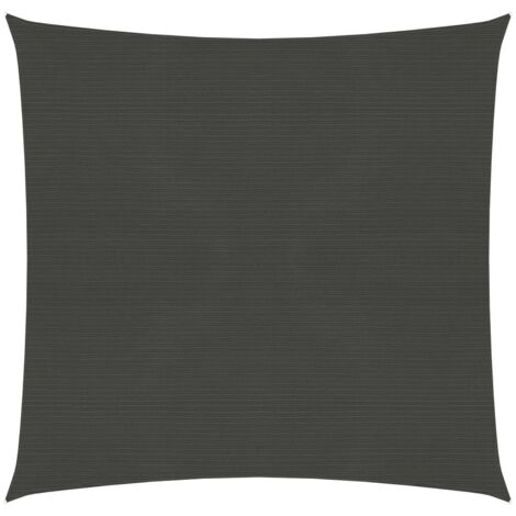 INLIFE Voile d'ombrage 160 g/m² Anthracite 5x5 m PEHD (1/5)