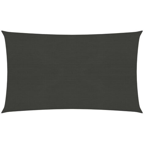 INLIFE Voile d'ombrage 160 g/m² Anthracite 5x8 m PEHD (1/5)