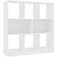 INLIFE Bibliothèque Blanc 97,5 x 29,5 x 100 cm Aggloméré