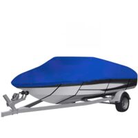 Housse de bateau Bleu 605x209x40 cm