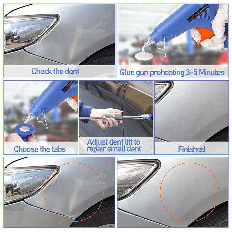 Hengda 48X Kit De Débosselage Outil de réparation Sans Peinture Réparation  Carrosserie Auto carrosserie et panneaux