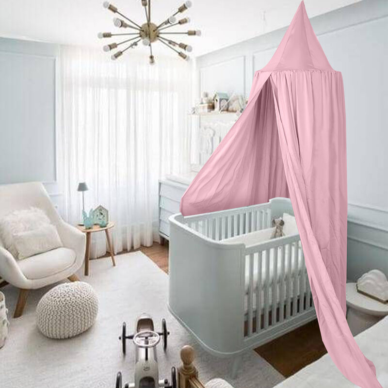 Ciel de lit bébé avec support, Moustiquaire pour lit bébé.Moustiquaire de  lit à baldaquin pour enfant