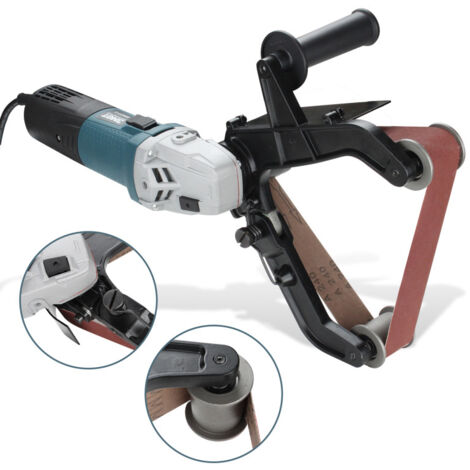 HAMPTON 60x400mm Bandes Abrasives Grain 40/60/80/120 Ponceuse Fixation Meuleuse Polisseuse Outil électrique Accessoire 5 Pièces