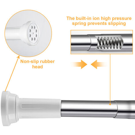 Barre télescopique extensible 2 parties - HORNBACH