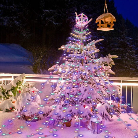 Guirlande lumineuse Rideau mariage 300 LED 3M Christmas Festival Fée fête  Décoration 220V EU PRISE-LAVENT-BLANC CHAUD