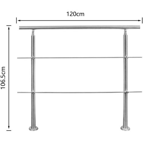 Balustrade avec tubes en acier Cubik
