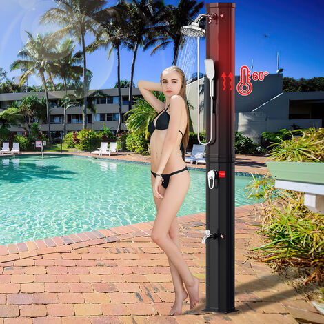 Douche De Jardin/camping/piscine Réglable 1,6-2,2m - Trépied Avec Pommeau Portable - 8