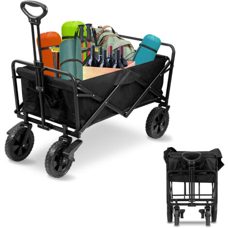 Vingo Chariot De Jardin Chariot De Transport Chariot Bras Pliable