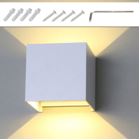(Deactive)VINGO Applique murale interieur Applique murale LED Lampe murale Moderne pour chambre 7W Blanc Blanc chaud