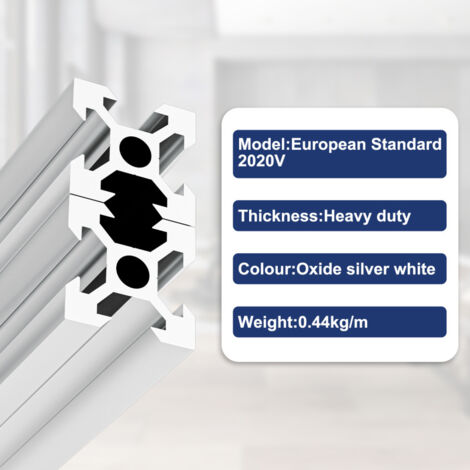 Rail Linéaire Extrudé Aluminium 2040 V Noir – 200 Mm, Profilé Pour CNC, Imprimante 3D, Machines De Gravure
