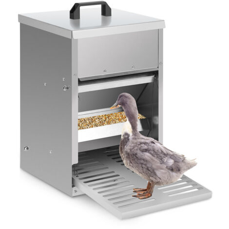 Kit Pratique - Mangeoire à Trémie 12 Kg / Abreuvoir Réserve 10 L - Poules, Volailles