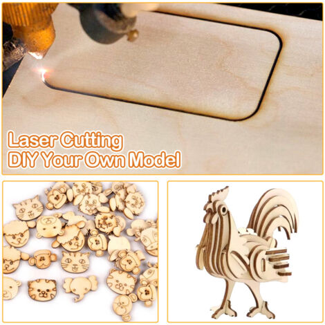 Pannelli MDF AKOLAFE 15 Pezzi A3 - 420x300x4mm Per Laser CNC Fai Da Te