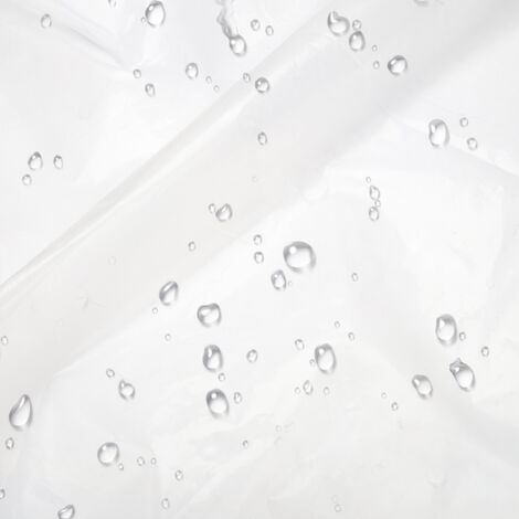 Bâche Imperméable Transparente avec Oeillets Matériau PVC Pliable  D'extérieur Étanche, Indéchirable et Coupe-Vent Bâche