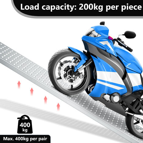 Rampes de voiture, capacité de 2 tonnes par paire, jusqu'à 195 mm