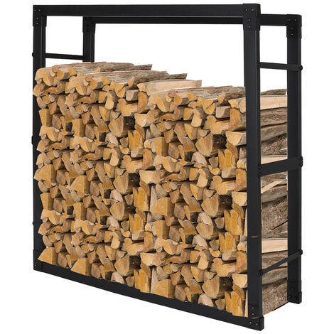 Etagère de rangement pour bois de chauffage intérieur 112cm