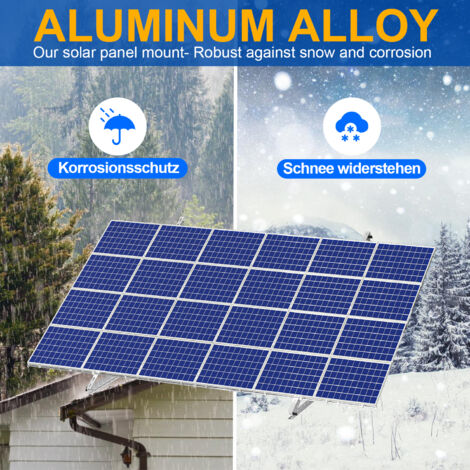 VINGO Kit de Montage pour Panneau Solaire 150 W - Support de Panneau Solaire en Aluminium 1040mm