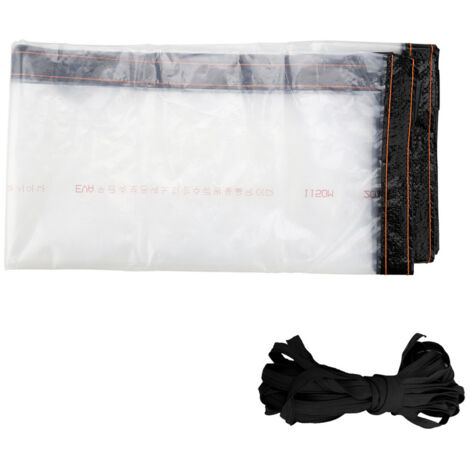 TolleTour Bâche Transparente Armée Extérieur Avec Oeillets. Bâche En