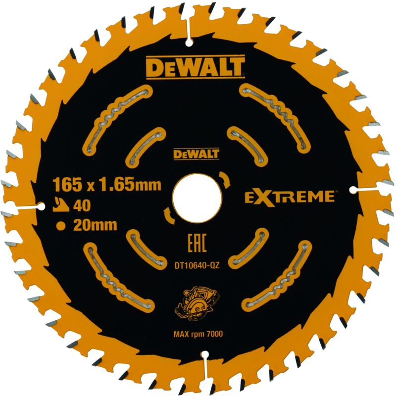 DEWALT DT10640-QZ Elite circular saw blade 165mm x 20mm x 40T
